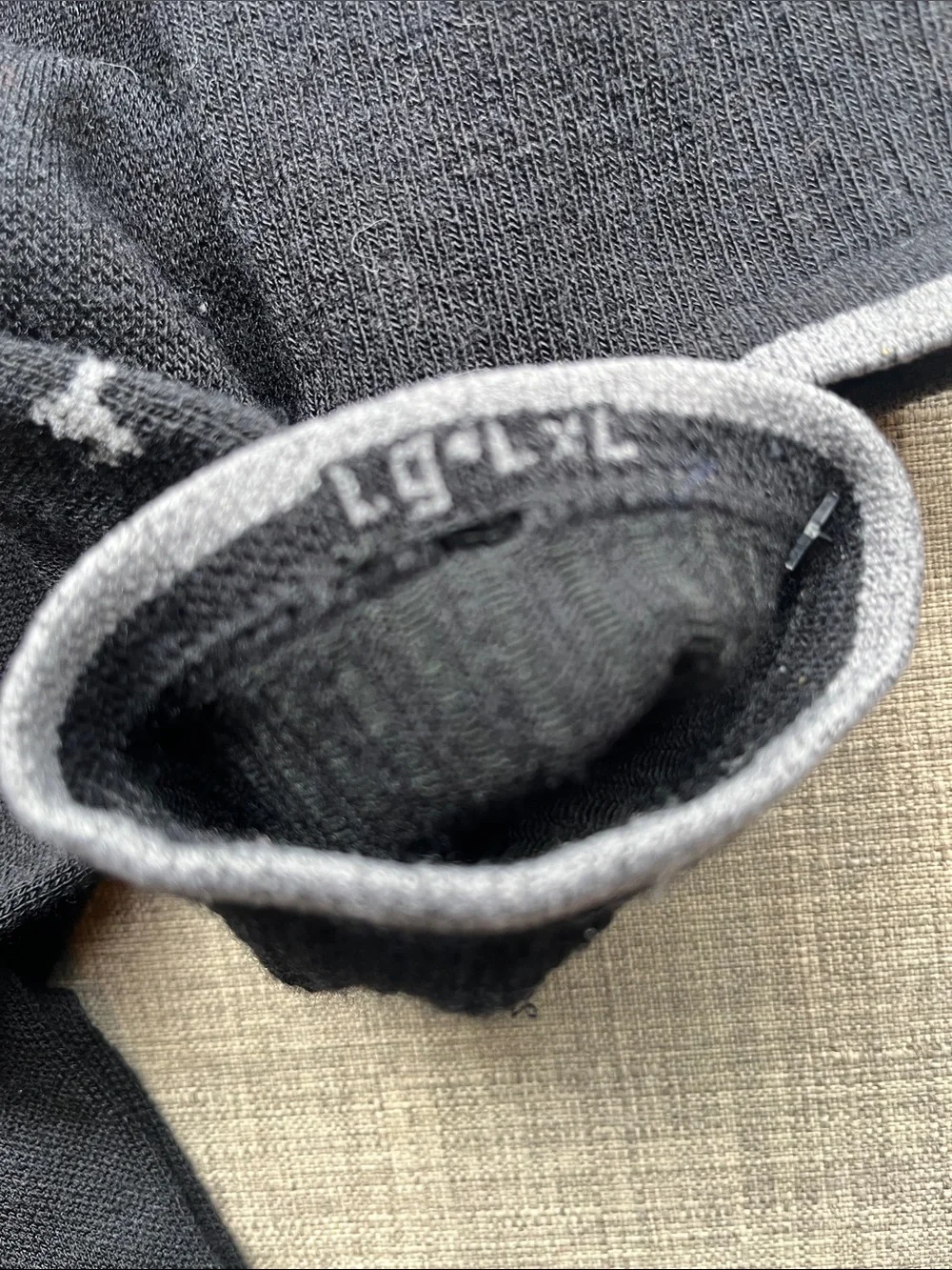 Sockwell Moderate Compression Black Merino Blend Socks L-XL
